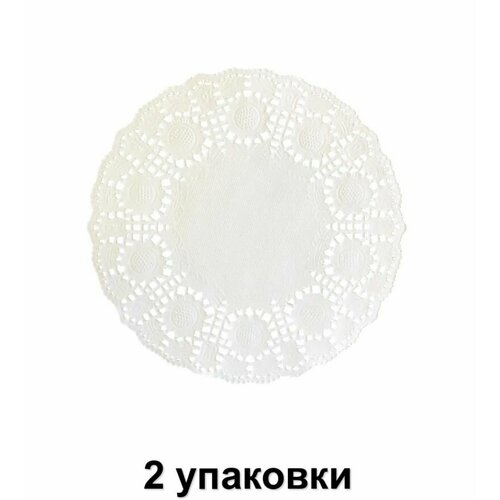 Гуслица Бумажные салфетки ажурные диаметр 12 см 250 шт 2 уп 626₽