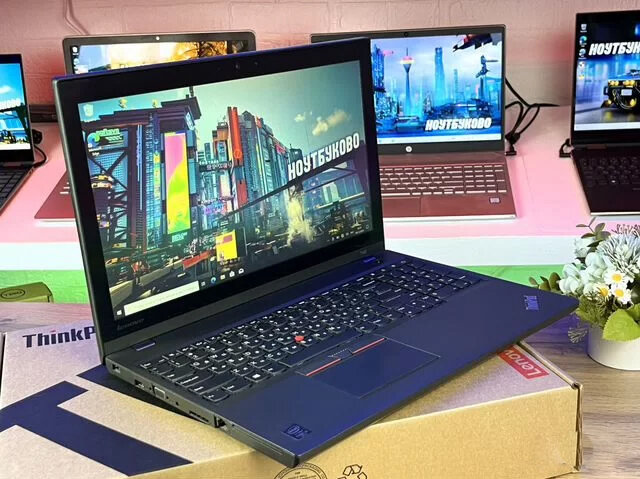 15.6" Ноутбук Lenovo ThinkPad T550, 1920x1080 TN, Intel core i7-5600U 2.6 Ghz, RAM 8 ГБ, SSD 256 ГБ, Intel HD Graphics 5500, Win10 Pro