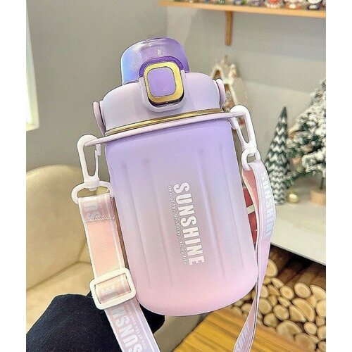 Бутылка с трубочкой 1000 мл