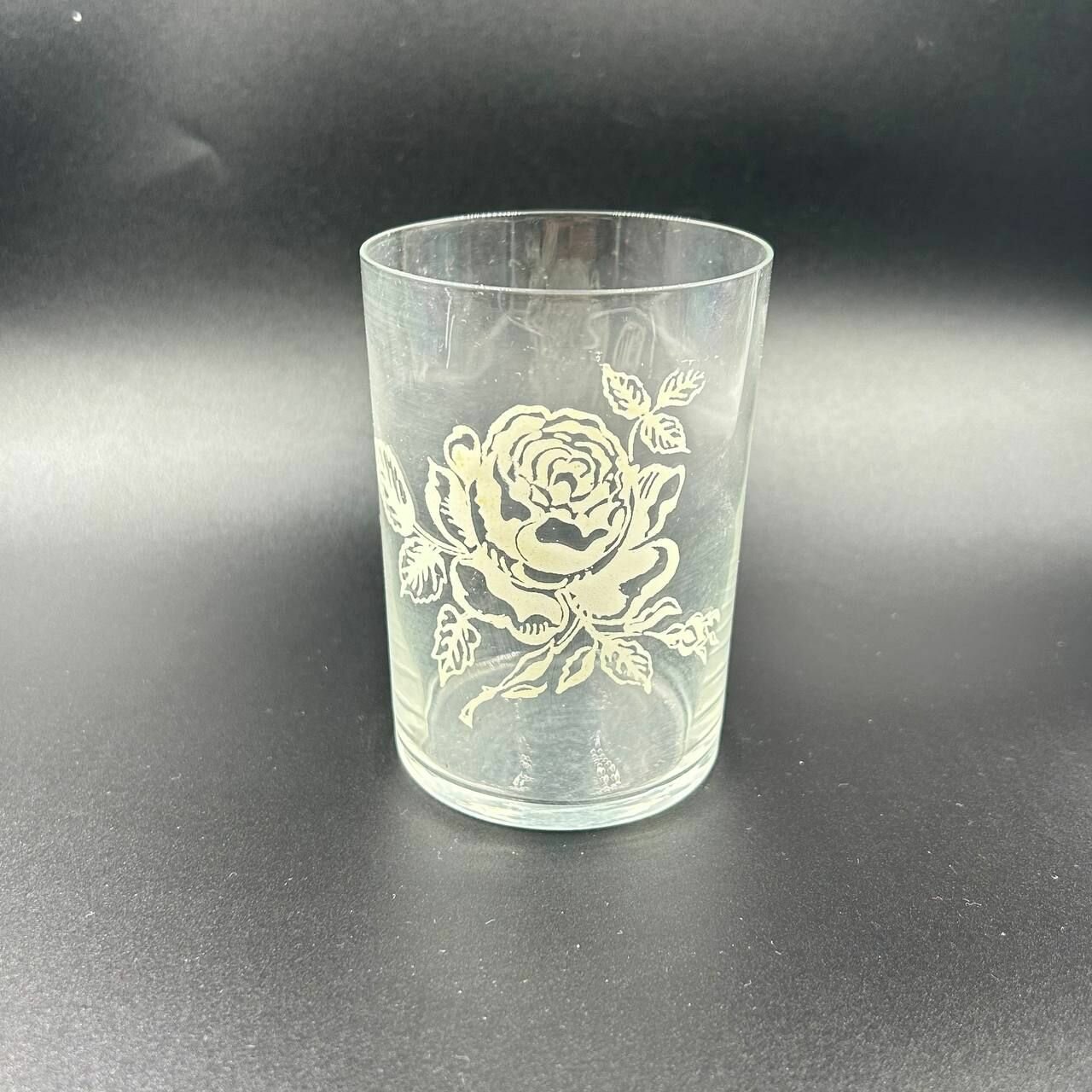 фото Стакан чайный для подстаканника "Роза", тонкое стекло! Винтаж!