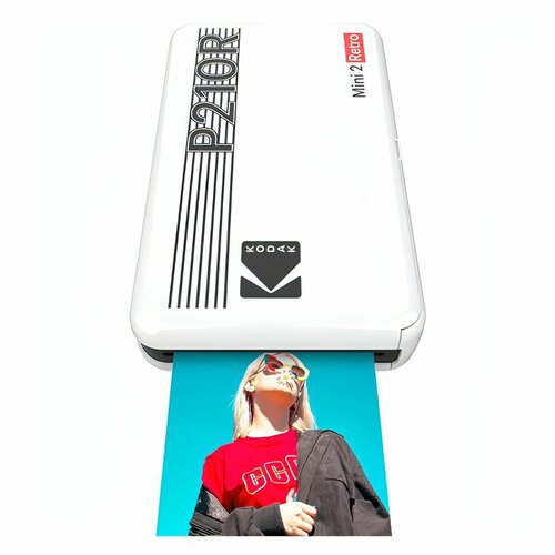 Компактный фотопринтер Kodak P210R Mini 2 Retro Printer белый 14499₽