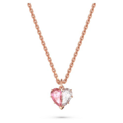 Колье SWAROVSKI кристаллы Swarovski длина 41 см розовый белый 17953₽