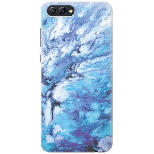 фото Re:pa накладка transparent для huawei honor v10 с принтом "синий мрамор"