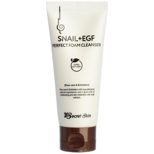 Secret Skin Пенка для умывания SNAIL+EGF PERFECT FOAM CLEANSER, Secret Skin