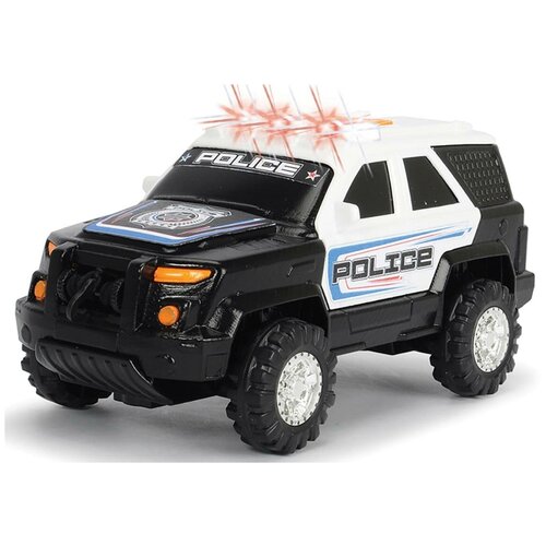 Внедорожник Dickie Toys 3302015, 18 см, черный/белый машины dickie полицейский джип ford с подвижными деталями 30 см