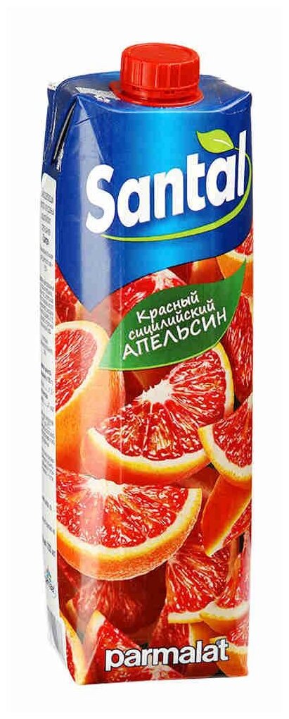 Напиток SANTAL Красный сицилийский апельсин 12 штук по 1л - фотография № 2