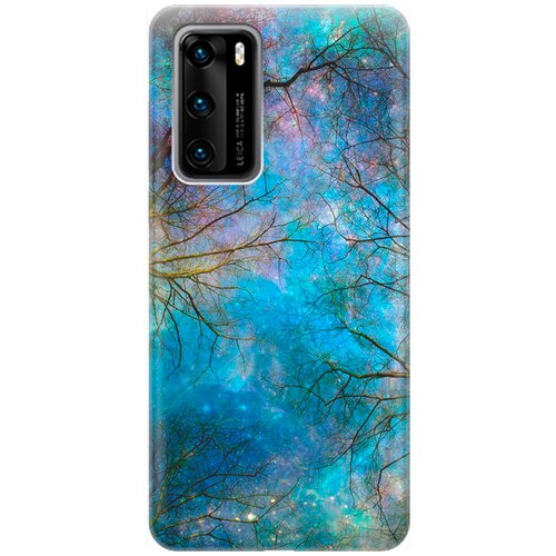 фото Re:pa накладка transparent для huawei p40 с принтом "ночное небо в ветвях"