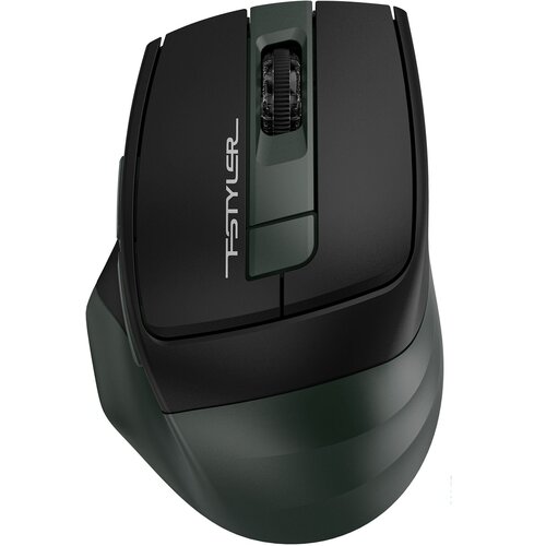 Мышь A4Tech Fstyler FB35S темно-зеленый/черный оптическая (2000dpi) silent беспроводная BT/Radio USB для ноутбука (6but)