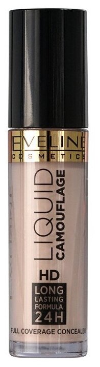 Eveline Cosmetics Консилер Liquid Camouflage HD Long Lasting Formula 24h, оттенок 06 ivory