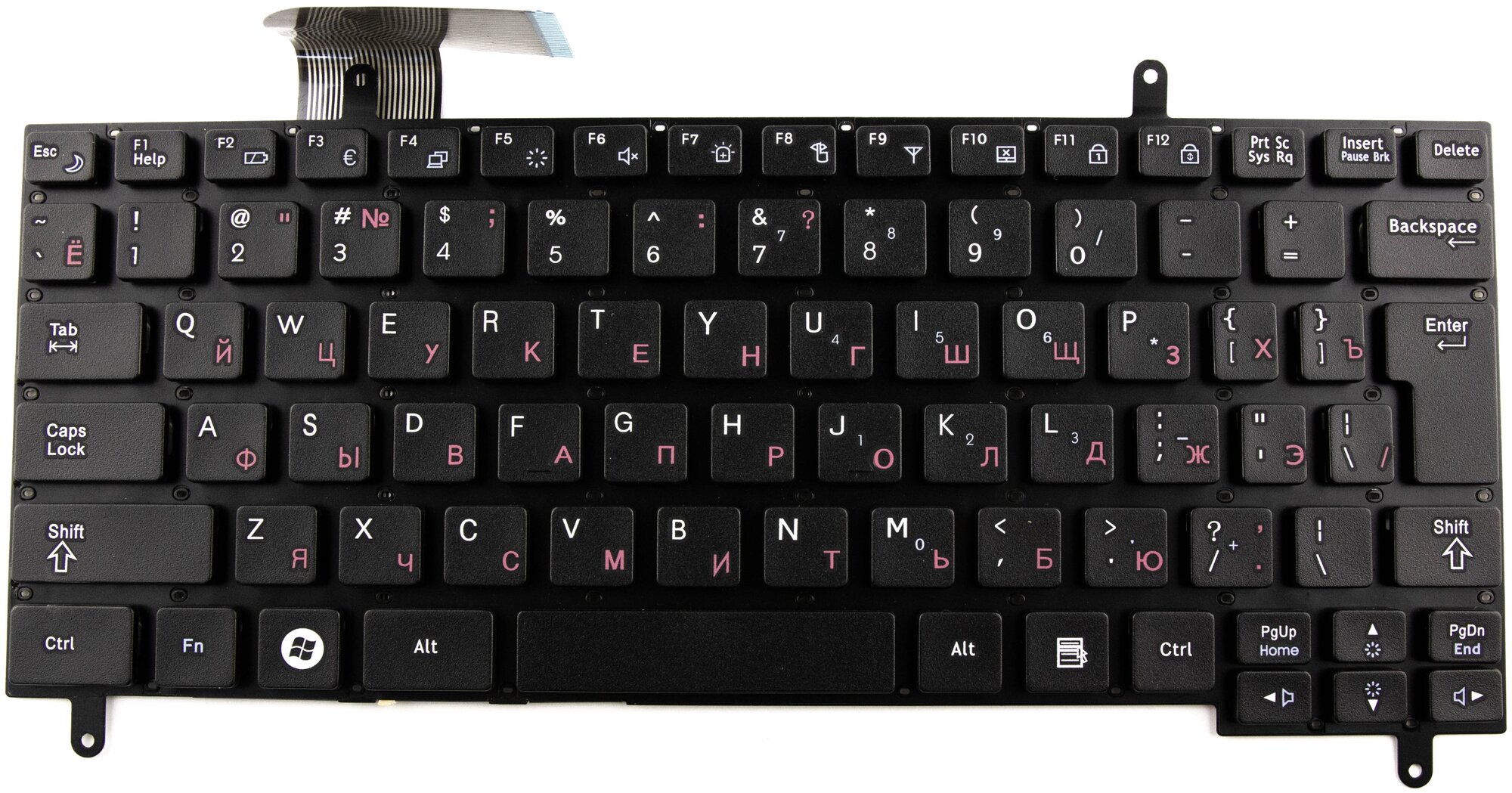 Клавиатура для ноутбука Samsung N210 N220 черная pn V114060AS1 CNBA5902706AB BA59-02706C 1190₽