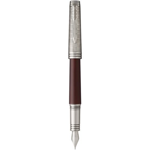 PARKER перьевая ручка Premier Crimson F561, 1972062, черный цвет чернил, 1 шт.