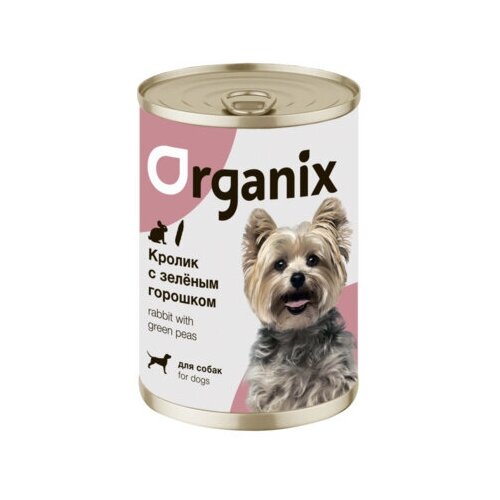 Organix консервы Консервы для собак Кролик с зеленым горошком 22ел16 0,4 кг 42905 (13 шт)