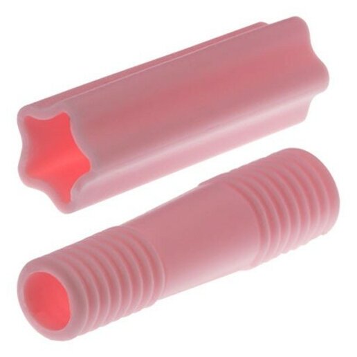 Irisk колпачки цветные силиконовые защитные для инструментов Микс (бледно-розовые) 2шт