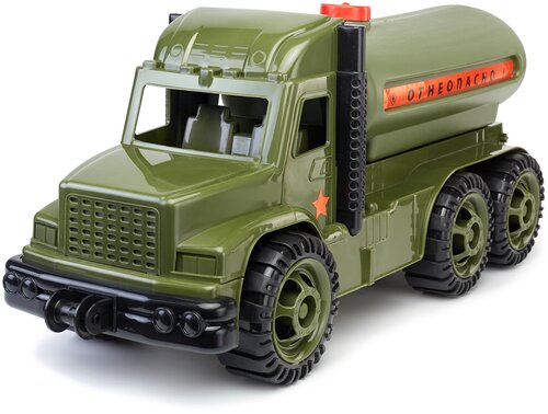 Автоцистерна Karolina toys Профи Армия (40-0062 АРМ), 56 см, зеленый