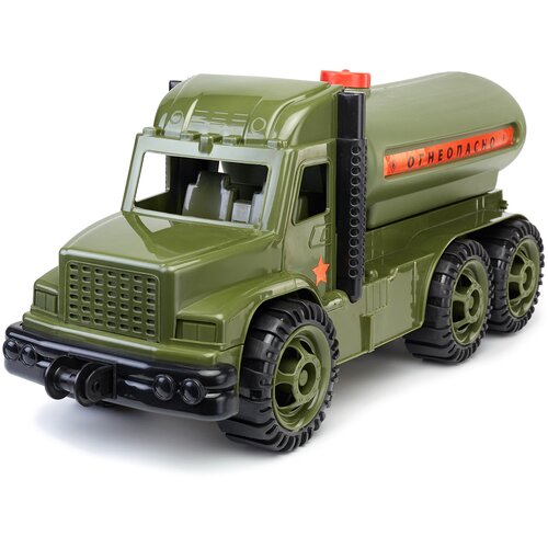 Автоцистерна Karolina toys Профи Армия (40-0062 АРМ), 60 см, зеленый игрушка детский автомобиль профи бензовоз 40 0062