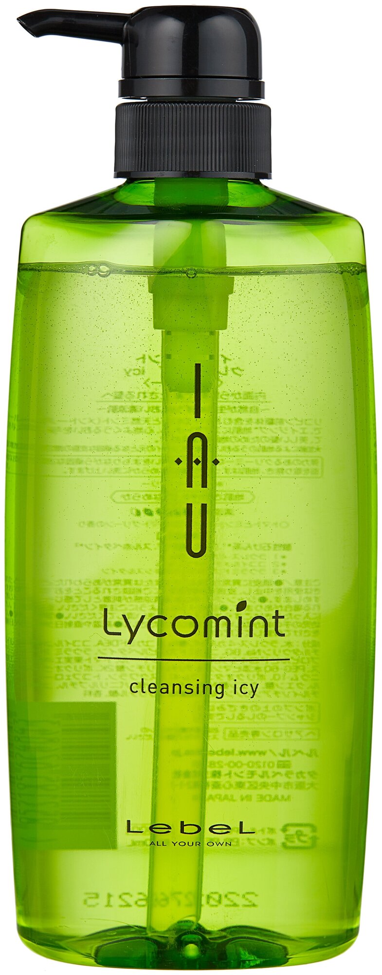 LebeL Шампунь для волос IAU Lycomint CLEANSING ICY 600мл 4843лп