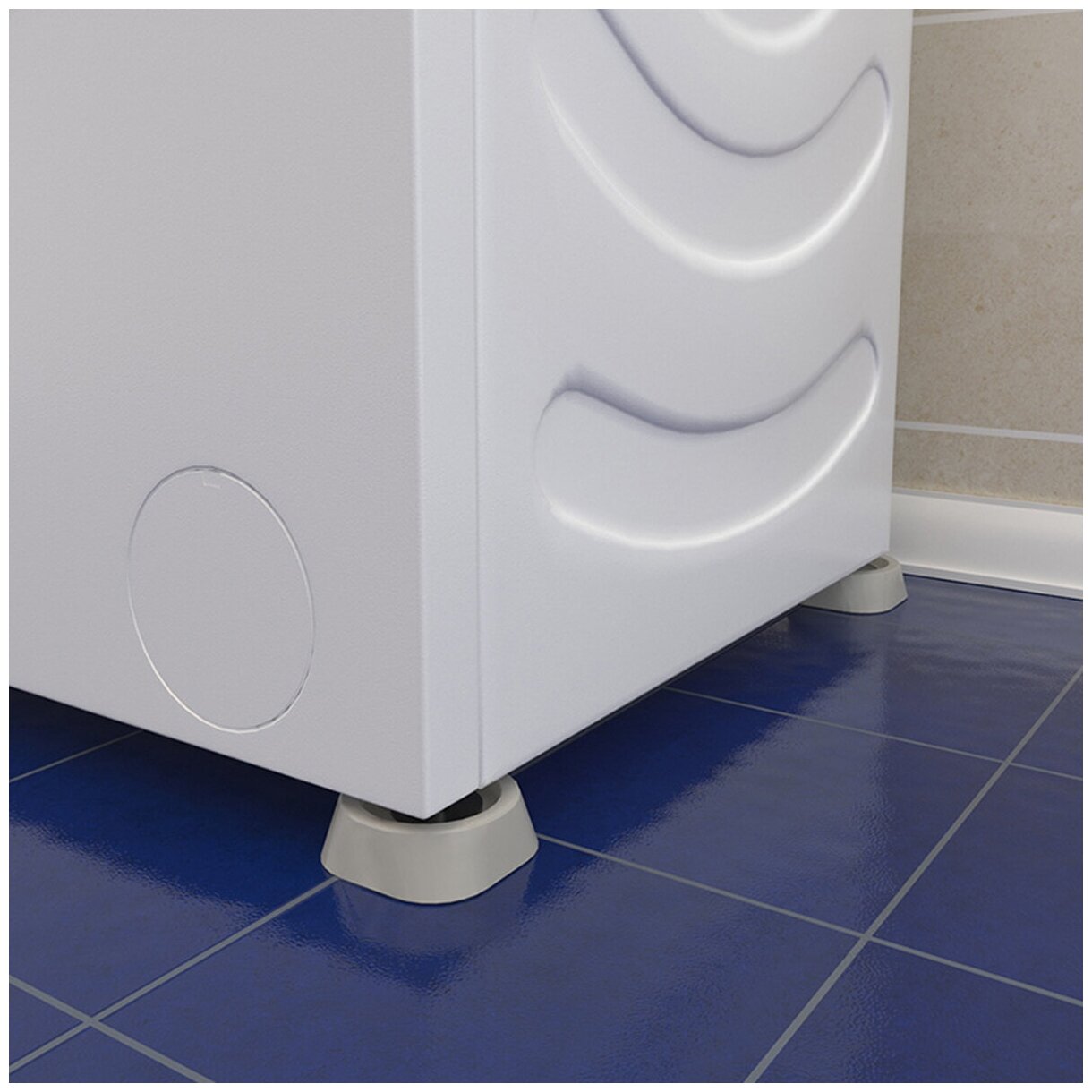 Рельефные антивибрационные подставки для холодильников стиральных машин (4 )