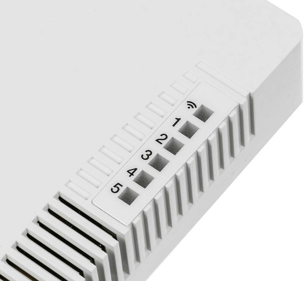 Маршрутизатор Mikrotik 802.11b/g/n, порты: (5) 10/100 Ethernet ports; (1) USB 2.0; AR9344 600 MHz; 128MB DDR2; OS: L4; US вилка - фото №13