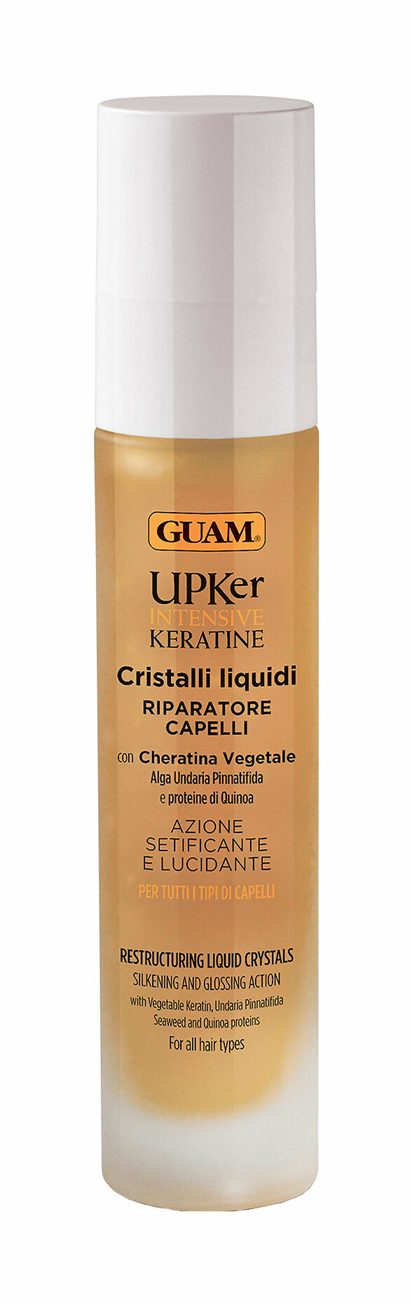Восстанавливающее разглаживающее масло с кератином для волос, 50 мл Guam - фото №4