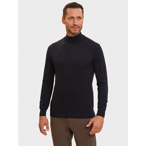 Водолазка KANZLER, длинный рукав, средней длины, трикотажная, размер L, синий