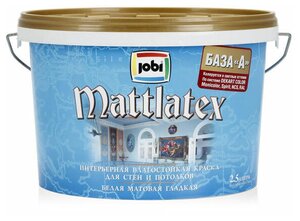 JOBI MATTLATEX Краска влагостойкая (2,5л)
