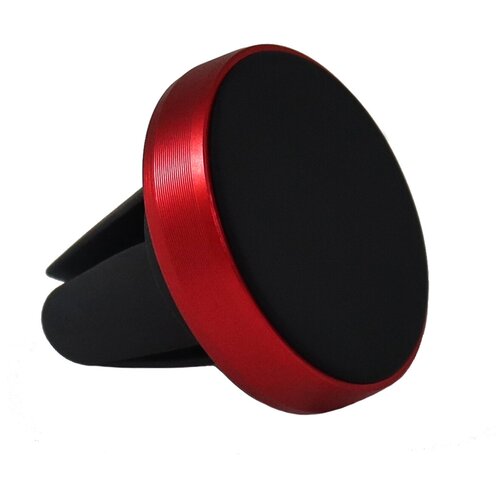 фото Автомобильный магнитный держатель для телефона с креплением в решетку обдува/ воздуховод / красный luxcase