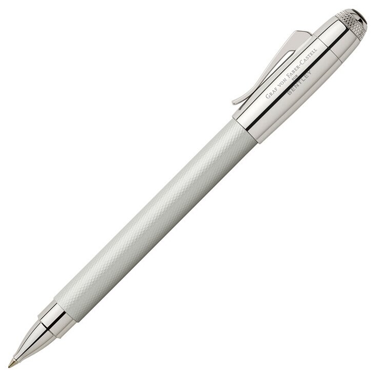 Ручка-роллер Graf von Faber-Castell "Bentley White Satin" черная, подар. уп.