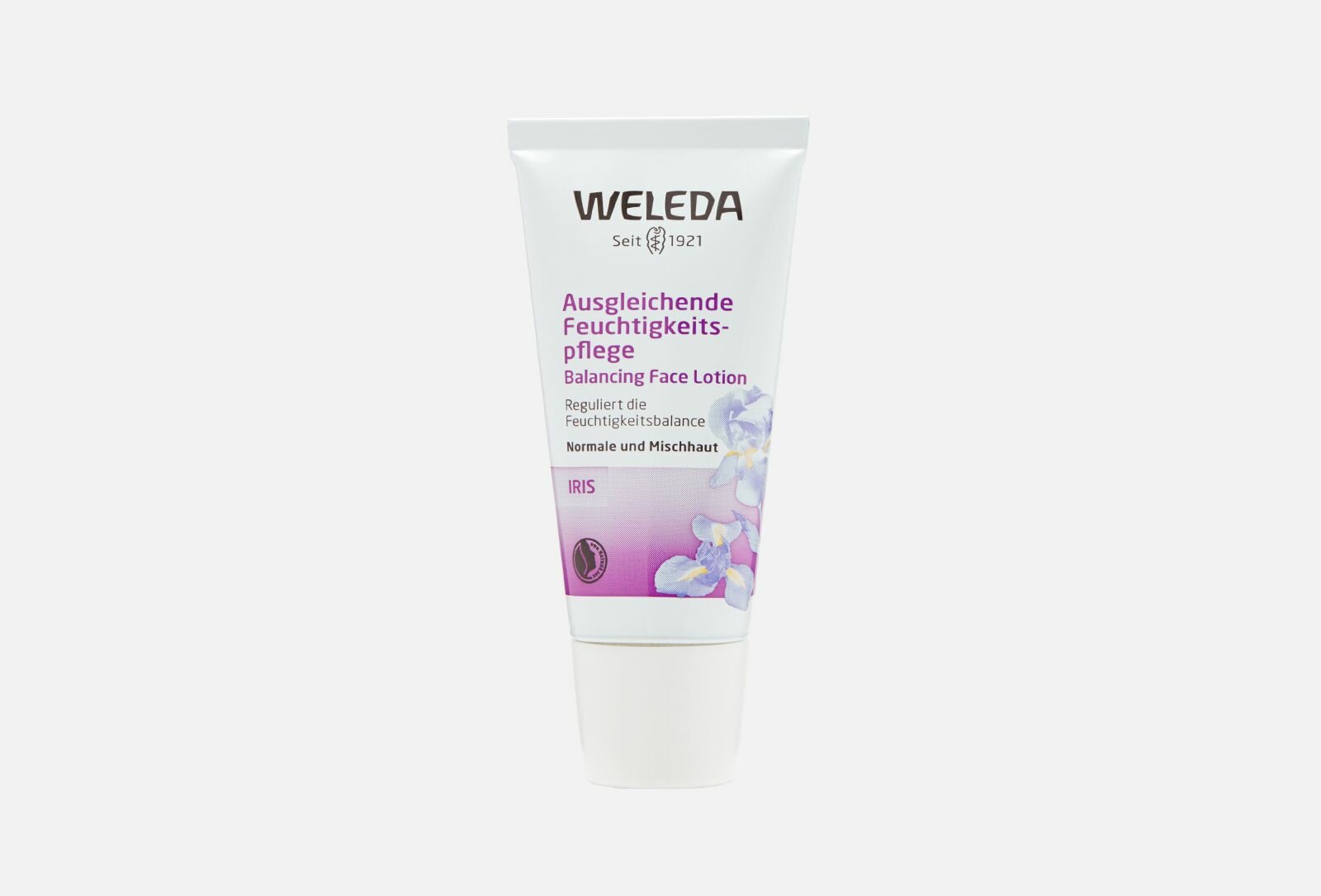 Крем-уход для лица освежающий увлажняющий weleda iris hydrating facial lotion