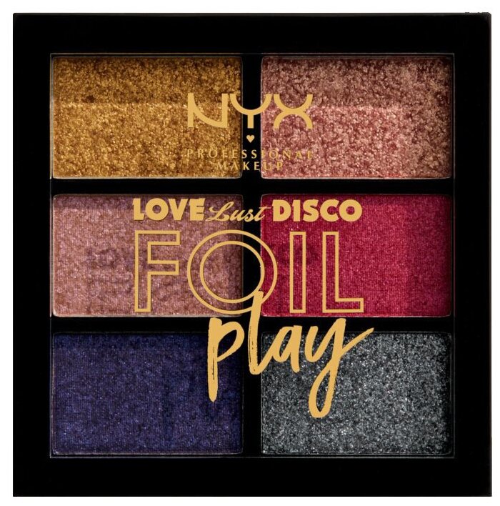 NYX professional makeup Палетка кремовых пигментов Love Lust Disco Foil Play 02 do hustle