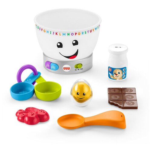 фото Развивающая игрушка fisher-price кулинарная миска grh41, белый