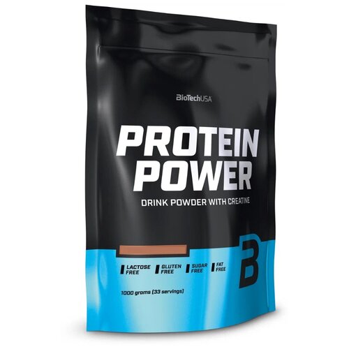 Протеин BioTechUSA Protein Power, 1000 гр., клубника-банан