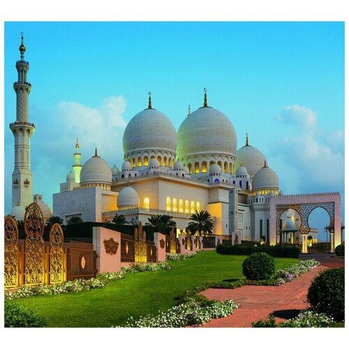 Фотообои Milan Мечеть шейха Зайда, M 356, 300х270 см, виниловые на флизелиновой основе рисунок схема на ткани мечеть шейха зайда