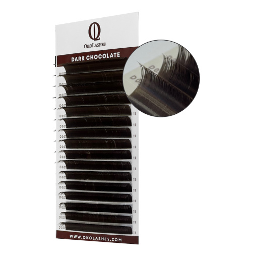 Ресницы Oko Lashes Professional Dark Chocolate C 0.10 6-14 Mix