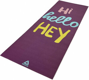Коврик для йоги Reebok Yoga Mat Crosses-Hi бордовый (Reebok, 4 мм, 670, 50, 50, Бордовый)