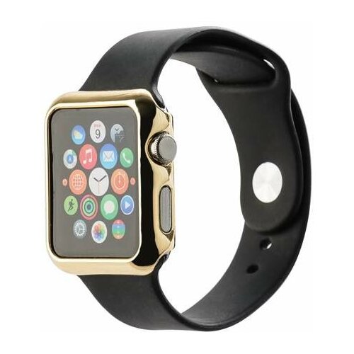 фото Чехол для apple watch series 1 пластиковый coteetci soft case(cs7015- ce) 38мм золотистый