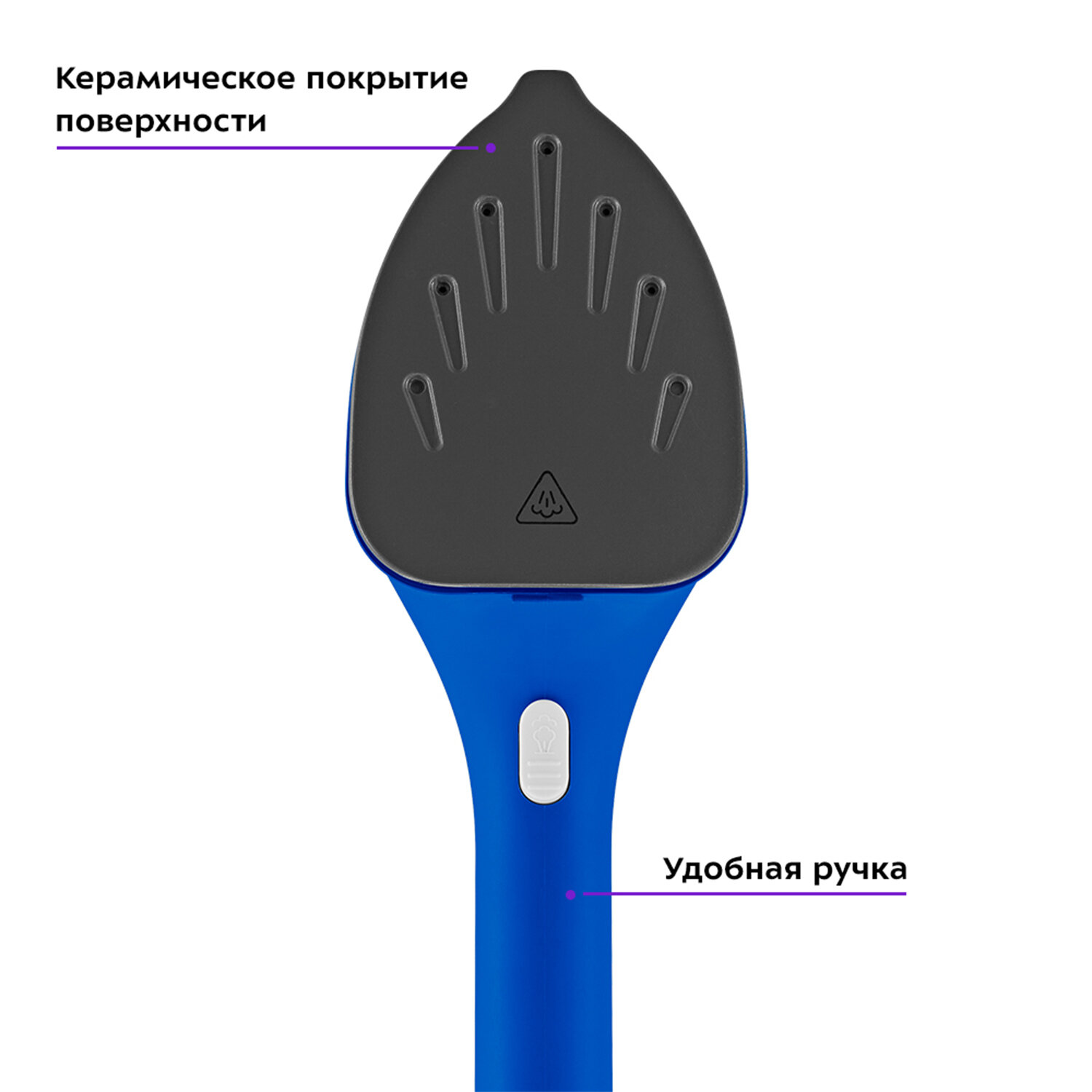 Ручной отпариватель Kitfort КТ-9129-3 бело-синий