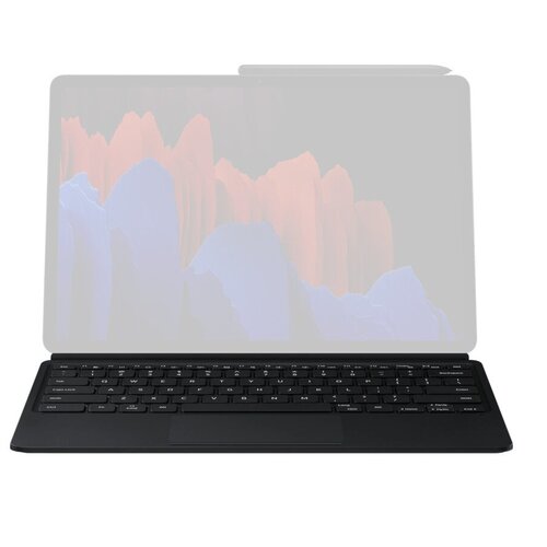 чехол для планшетного компьютера samsung с клавиатурой tab s8 s7 черный русская раскладка Чехол с клавиатурой для Samsung Galaxy Tab S7 Plus Black EF-DT970BBRGRU