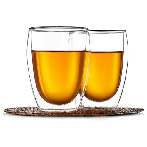 Стеклянный стакан с двойными стенками 
