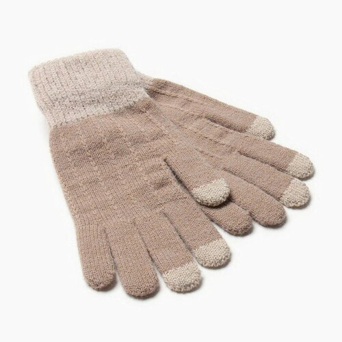 Перчатки Minaku, демисезон/зима, размер 8, бежевый