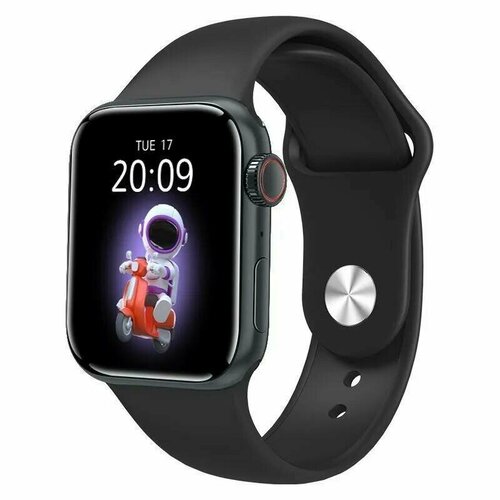 Умные часы 7 серии Smart Series 7 MAX NFC 45mm Черный с Безрамочным дисплеембеспроводная зарядкаФитнес браслет 119000₽