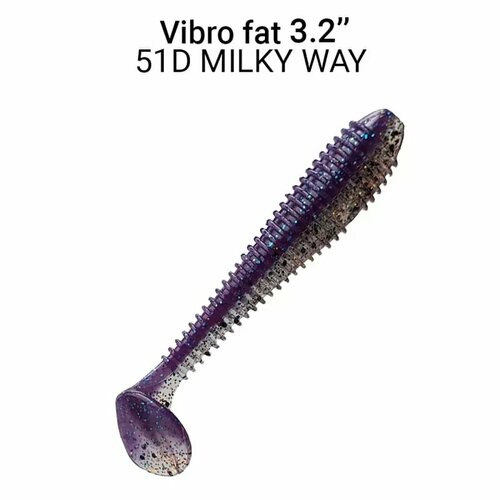 Силиконовая приманка мягкая съедобная Crazy Fish Vibro Fat 3.2 80 мм 73-80-51d-6 5 шт.