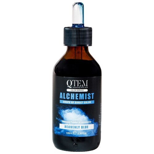 QTEM Капли прямого действия Alchemict, небесно-синий, 100 мл, 100 г