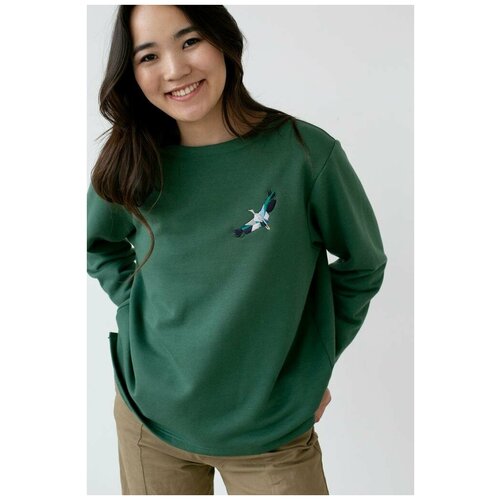 Свитшот Изумрудный Аист