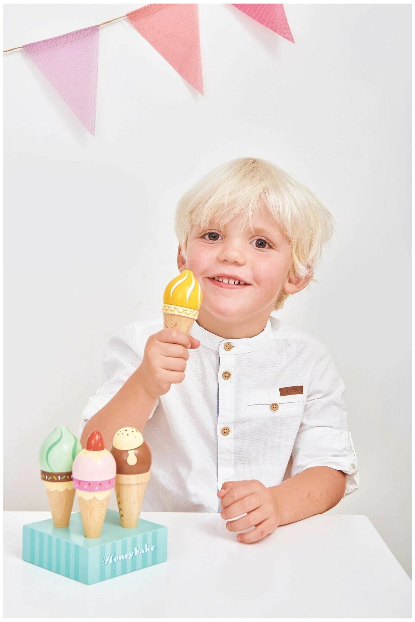 Le Toy Van Игрушечная еда "Фруктовое мороженое в рожке" - фото №4