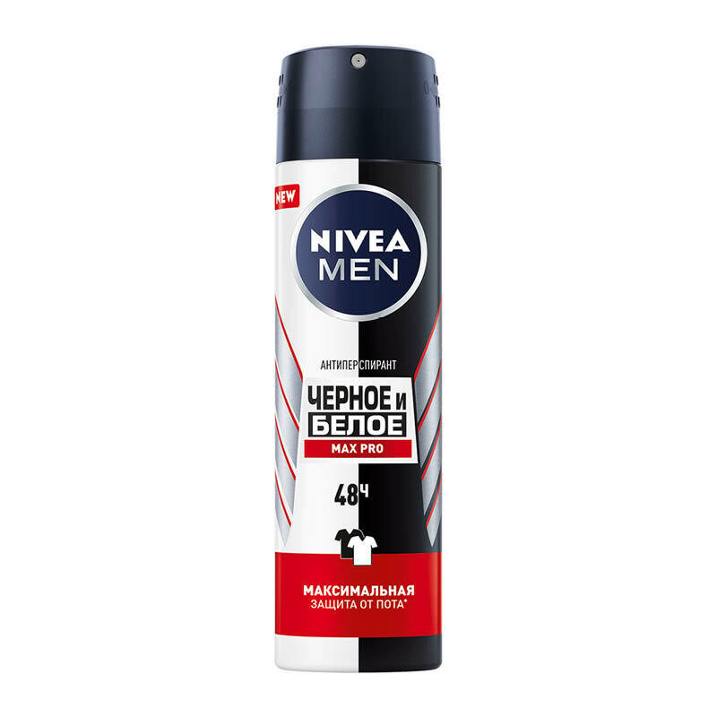 Дезодорант-антиперспирант спрей Nivea Men Черное и Белое, 150 мл.