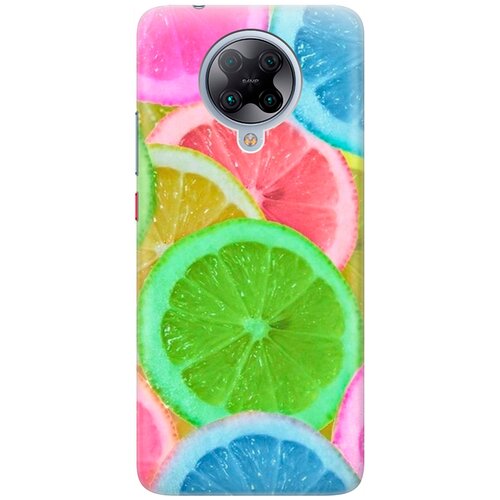 фото Ультратонкий силиконовый чехол-накладка для xiaomi poco f2 pro / redmi k30 pro с принтом "разноцветные лимоны" gosso