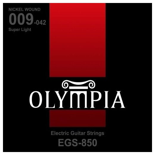 Струны для электрогитары Olympia EGS-850 Nickel Wound 9-42