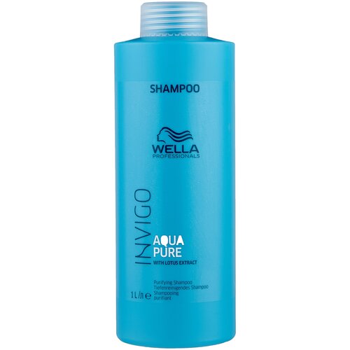 Wella Professionals шампунь Invigo Balance Aqua Pure очищающий, 1000 мл шампунь для волос wella professionals шампунь очищающий invigo aqua pure