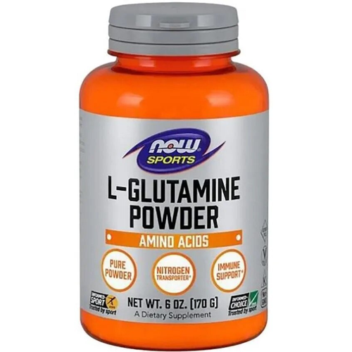 glutamine powder 500gr 500serv unflavored без вкуса аминокислота дс пфс Аминокислота NOW L-Glutamine Powder, нейтральный, 170 гр.