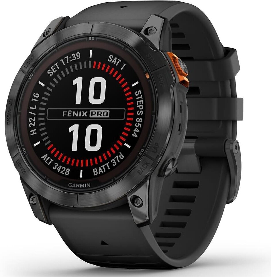 Умные часы Garmin fenix 7X Pro Solar, черный 010-02778-01